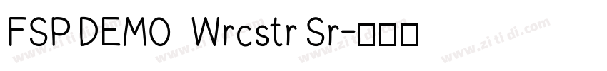 FSP DEMO   Wrcstr Sr字体转换
